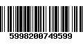 Código de Barras 5998200749599