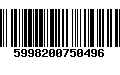 Código de Barras 5998200750496