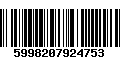 Código de Barras 5998207924753