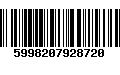 Código de Barras 5998207928720