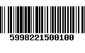 Código de Barras 5998221500100