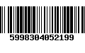 Código de Barras 5998304052199