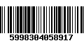 Código de Barras 5998304058917