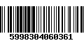 Código de Barras 5998304060361