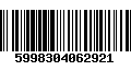 Código de Barras 5998304062921