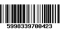 Código de Barras 5998339700423