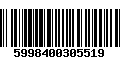 Código de Barras 5998400305519