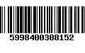 Código de Barras 5998400308152