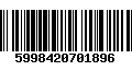 Código de Barras 5998420701896