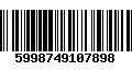 Código de Barras 5998749107898