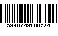 Código de Barras 5998749108574