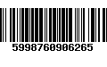 Código de Barras 5998760906265