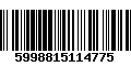 Código de Barras 5998815114775