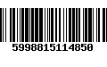 Código de Barras 5998815114850