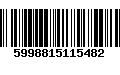 Código de Barras 5998815115482