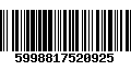 Código de Barras 5998817520925