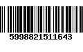 Código de Barras 5998821511643