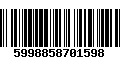 Código de Barras 5998858701598