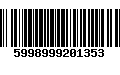 Código de Barras 5998999201353