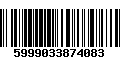 Código de Barras 5999033874083