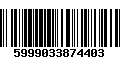 Código de Barras 5999033874403