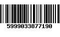 Código de Barras 5999033877190