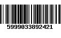 Código de Barras 5999033892421