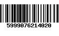 Código de Barras 5999076214020