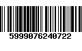 Código de Barras 5999076240722