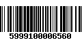 Código de Barras 5999100006560