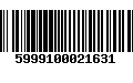 Código de Barras 5999100021631