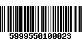 Código de Barras 5999550100023