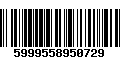 Código de Barras 5999558950729