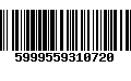 Código de Barras 5999559310720