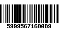 Código de Barras 5999567160089