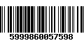 Código de Barras 5999860057598