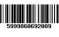 Código de Barras 5999860692089