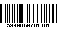 Código de Barras 5999860701101