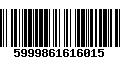 Código de Barras 5999861616015