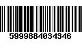 Código de Barras 5999884034346