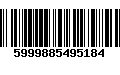 Código de Barras 5999885495184