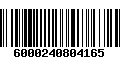 Código de Barras 6000240804165