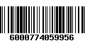 Código de Barras 6000774059956