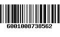 Código de Barras 6001008738562