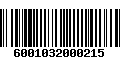 Código de Barras 6001032000215