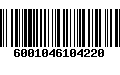 Código de Barras 6001046104220