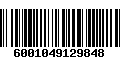 Código de Barras 6001049129848