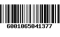 Código de Barras 6001065041377