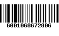 Código de Barras 6001068672806