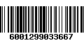 Código de Barras 6001299033667